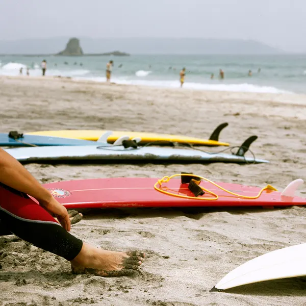 Surfer Smoke Break