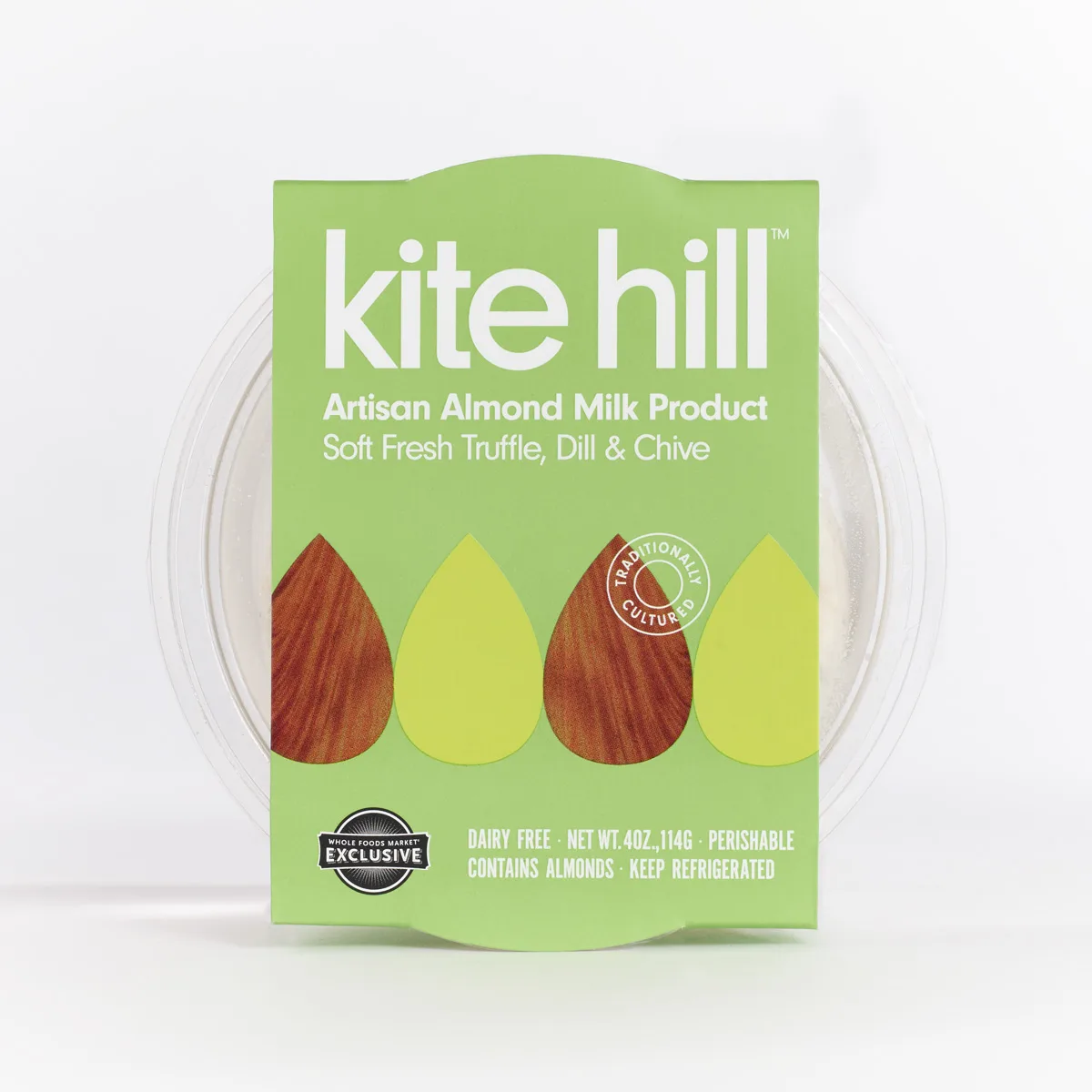 Kite Hill Soft Fresh Almond  Truffle Dill Chives Cheese