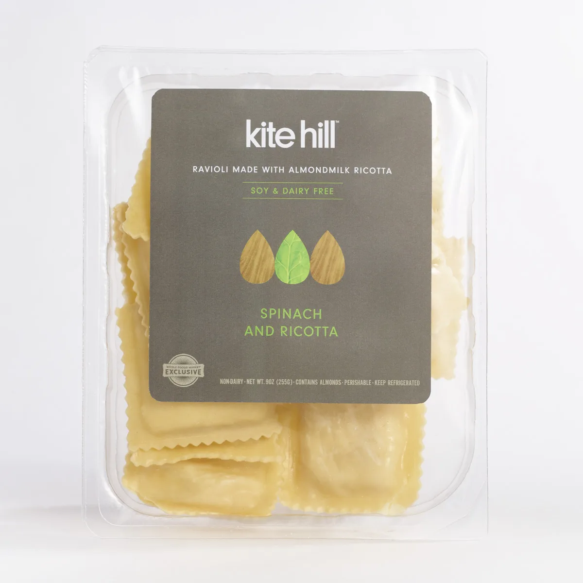 Kite Hill Spinach Ricotta Ravioli Almond